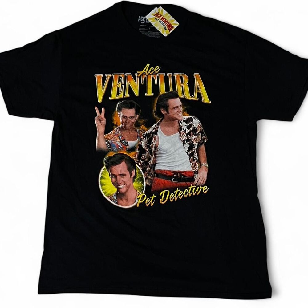 RARE Ace Ventura: Pet Detective "Rap Styled" Graphic Tee Size Large